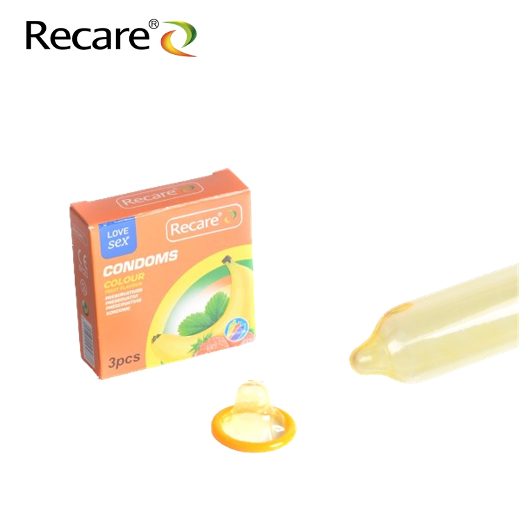 Recare Condoms Strawberry Bannana 3 Pieces