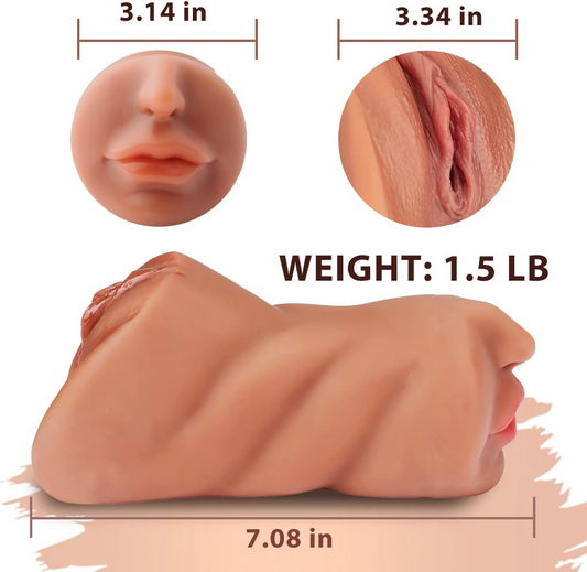 3-in-1 Realistic Masturbator Doll