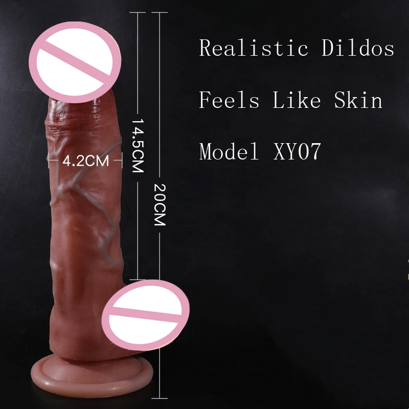 3D REAL DOLL LIQUID SILICONE 20 CM DILDO -DIRK REAL COCK2