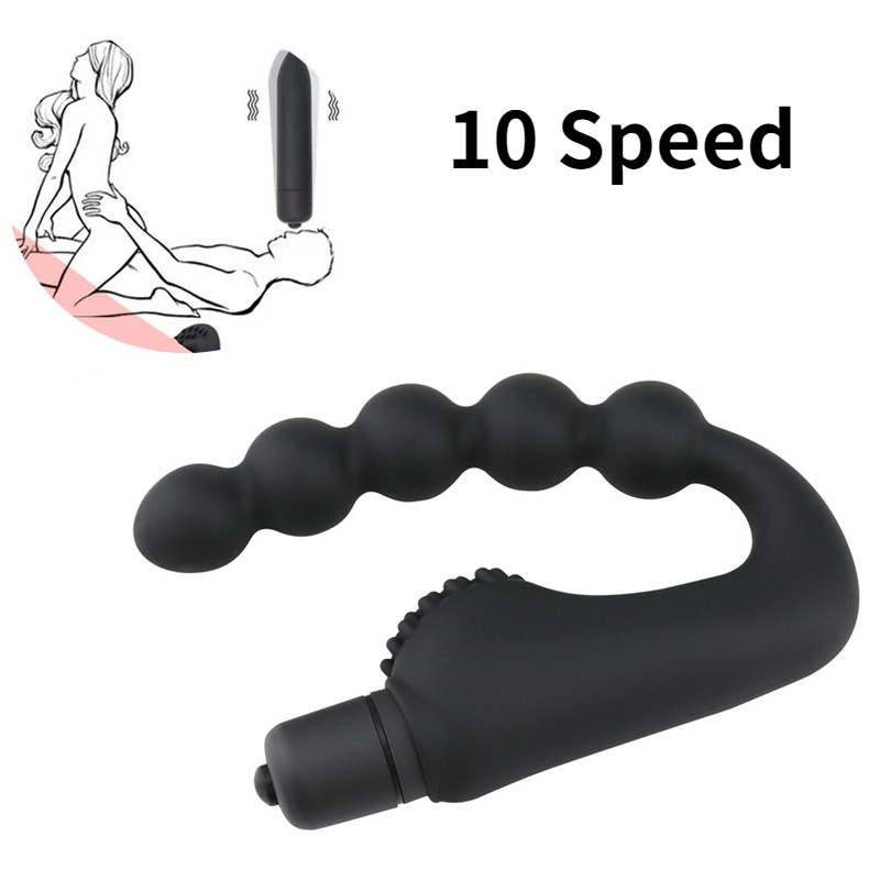 CURVED SILICONE VIBRATING PROSTATE MASSAGER