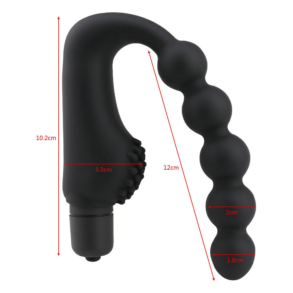 CURVED SILICONE VIBRATING PROSTATE MASSAGER