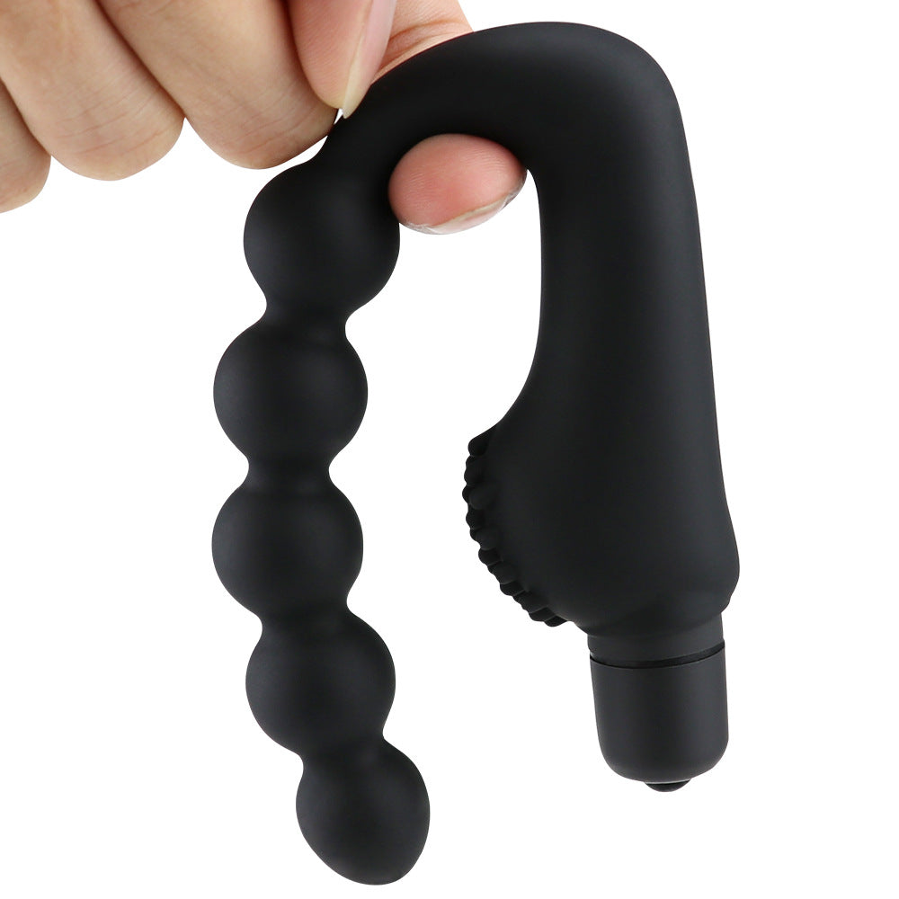 CURVED SILICONE VIBRATING PROSTATE MASSAGER