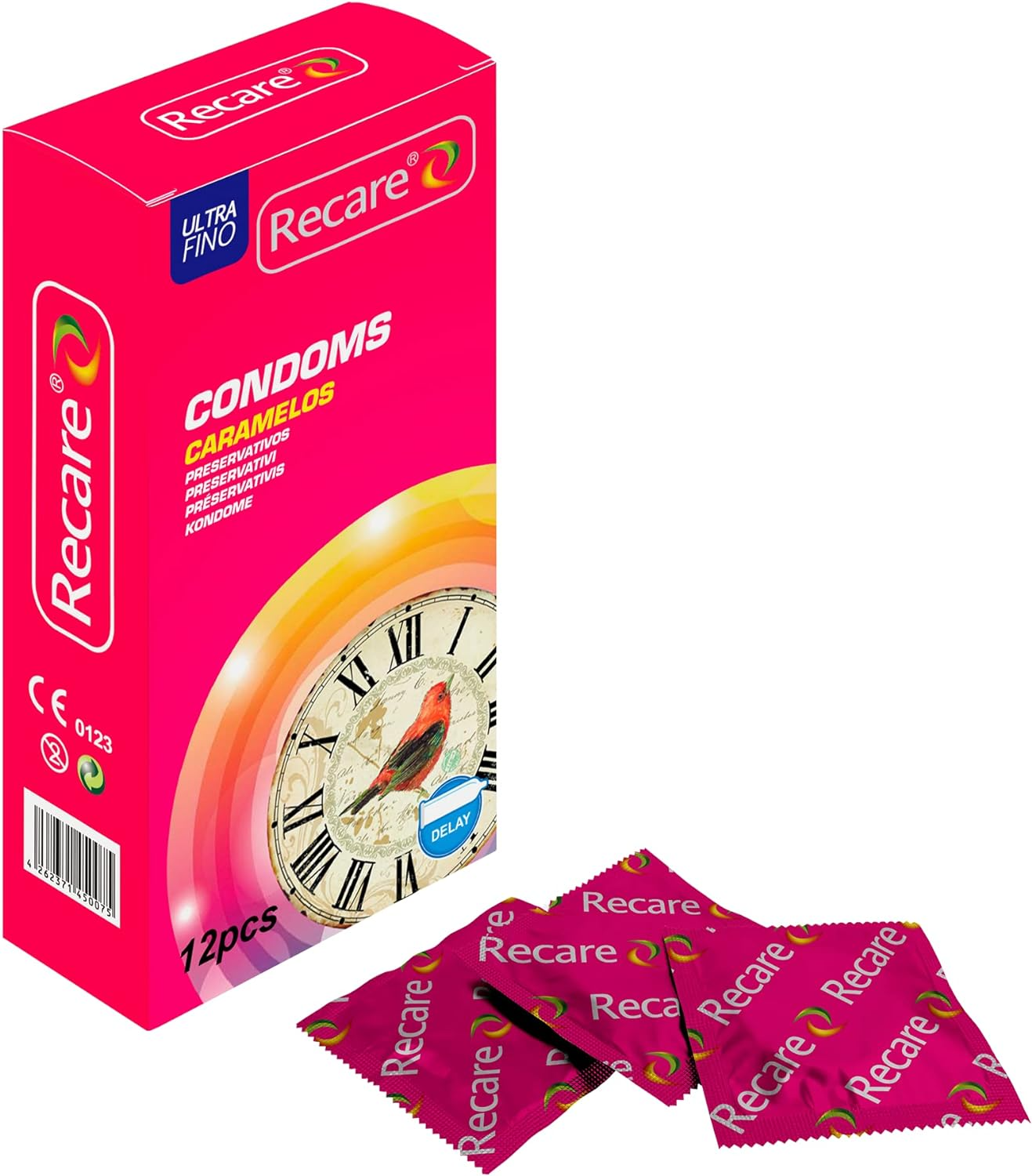 Recare Extra Time Delay Condoms- Pack of 12