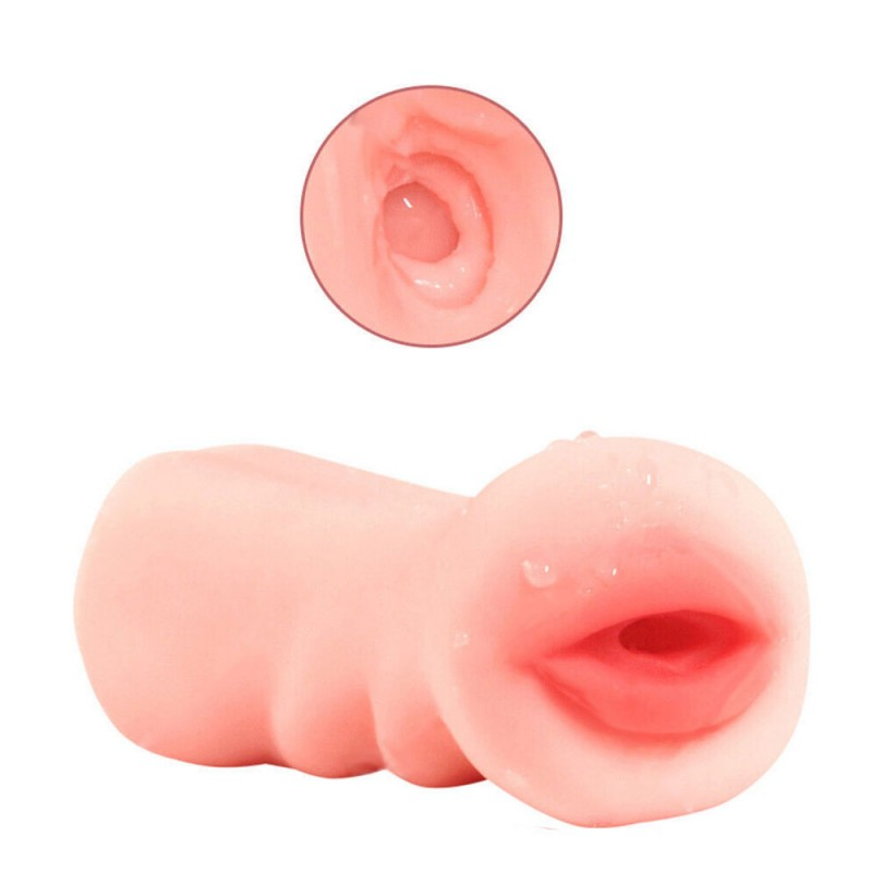 Pocket Lips Stroker-Blowjob Toy Built-in Stimulation Pearls