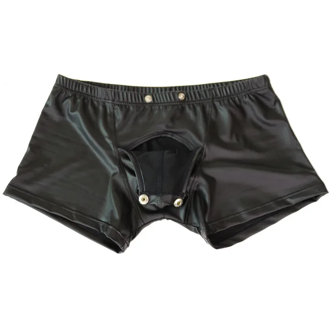 ViperSkin Men's Low Rise Faux Leather Boxer Shorts