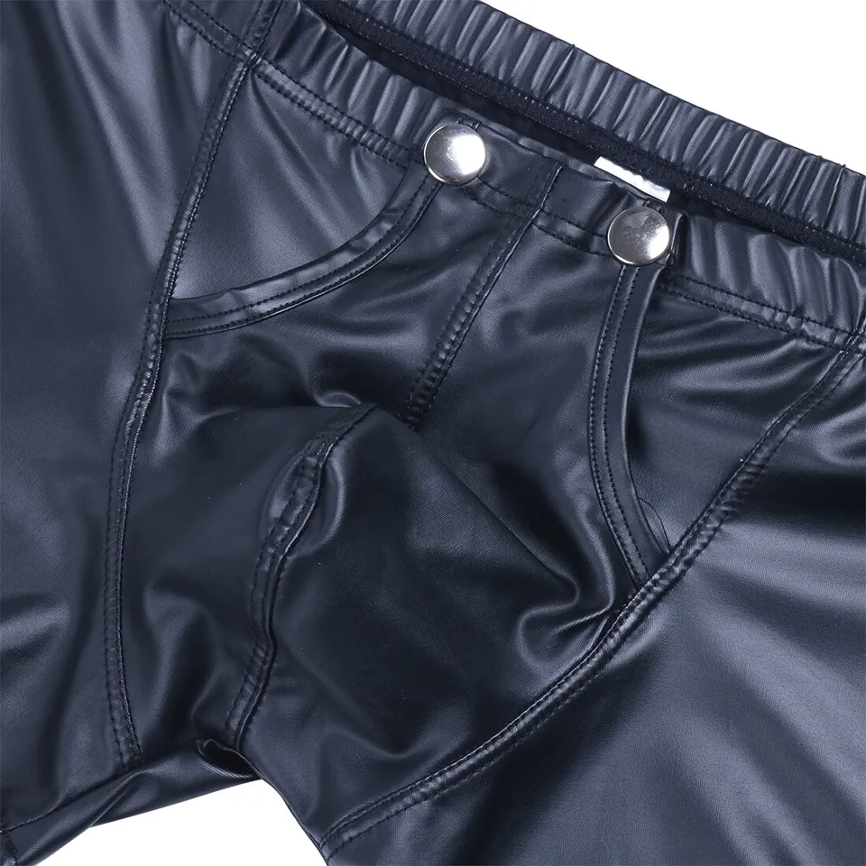 ViperSkin Men's Low Rise Faux Leather Boxer Shorts