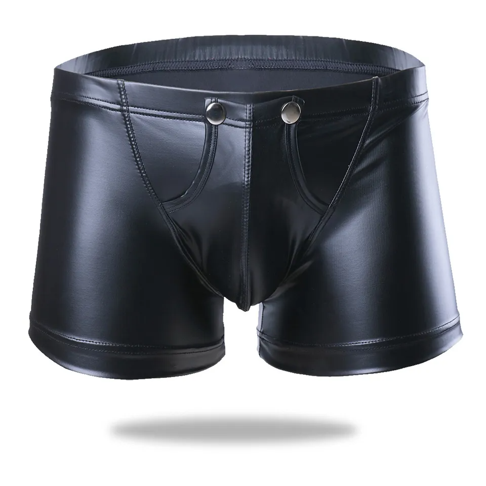 ViperSkin Men's Low Rise Faux Leather Boxer Shorts