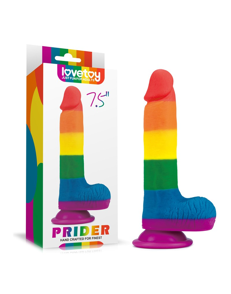 LOVETOY - PRIDER DILDO 19.5 CM