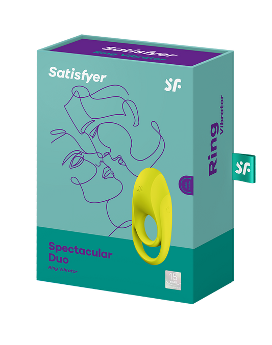 Satisfyer - Spectacular Duo - Cockring Vibrator - Neon Yellow