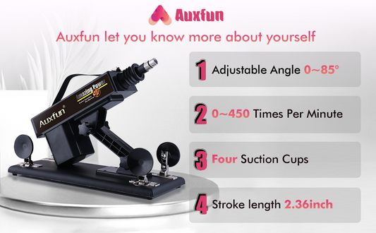 AUXFUN THRUSTING SEX MACHINE with 6 Attachments